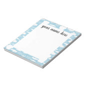 Aangepaste Clouds-laptop Notitieblok (Linkerzijde)