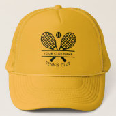 Aangepaste clubnaam Lawn Tennis Iconen Sport Trucker Pet (Voorkant)