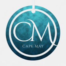 Aangepaste CM Cape May NJ Beach Kerstmis