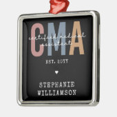 Aangepaste CMA Certified Medical Assistant Metalen Ornament (Links)