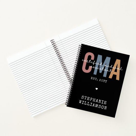 Aangepaste CMA Certified Medical Assistant Notitieboek (Binnen)