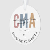 Aangepaste CMA Certified Medical Assistant Ornament (voorkant)