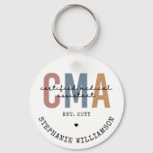 Aangepaste CMA Certified Medical Assistant Sleutelhanger (Voorkant)