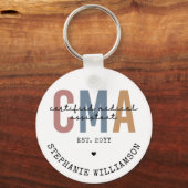 Aangepaste CMA Certified Medical Assistant Sleutelhanger (Voorkant)