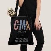 Aangepaste CMA Certified Medical Assistant Tote Bag (Dichtbij)