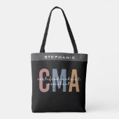 Aangepaste CMA Certified Medical Assistant Tote Bag (Achterkant)