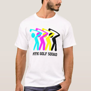 Aangepaste CMYK GOLF T-shirt