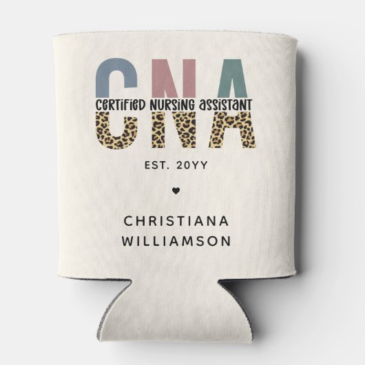 Aangepaste CNA Certified Nursing Assistant-cadeaus Blikjeskoeler (Achterkant)