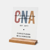 Aangepaste CNA Retro Certified Nursing Assistant-c Acryl Bord (Hoek)