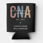 Aangepaste CNA Retro Certified Nursing Assistant-c Blikjeskoeler (Voorkant)