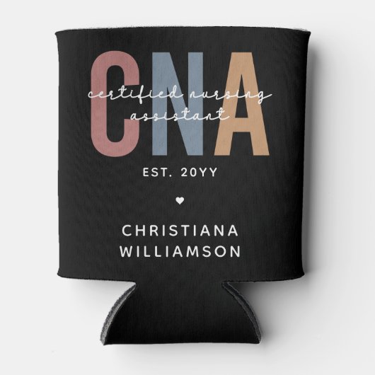 Aangepaste CNA Retro Certified Nursing Assistant-c Blikjeskoeler (Voorkant)