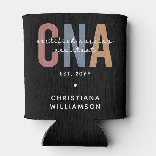 Aangepaste CNA Retro Certified Nursing Assistant-c Blikjeskoeler (Achterkant)