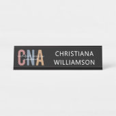 Aangepaste CNA Retro Certified Nursing Assistant-c Bureau Naambordje (Voorkant)