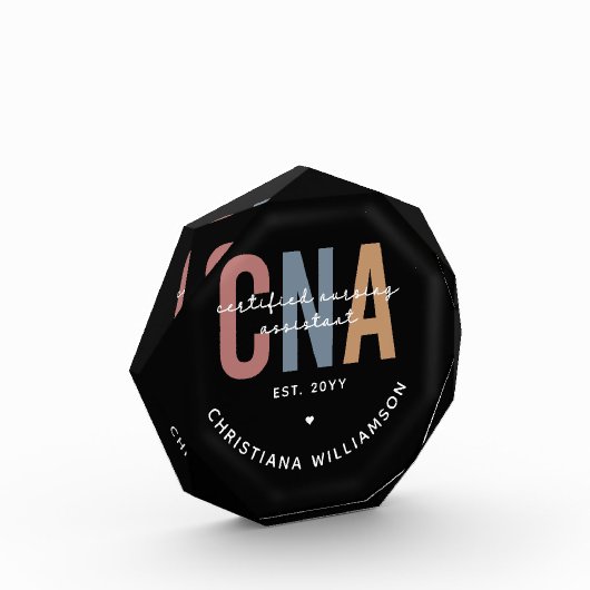 Aangepaste CNA Retro Certified Nursing Assistant-c Fotoblokken (Links)