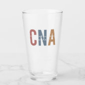 Aangepaste CNA Retro Certified Nursing Assistant-c Glas (Voorkant)