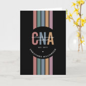 Aangepaste CNA Retro Certified Nursing Assistant-c Kaart (Gele Bloem)