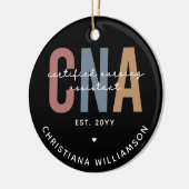 Aangepaste CNA Retro Certified Nursing Assistant-c Keramisch Ornament (Links)