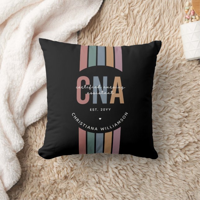 Aangepaste CNA Retro Certified Nursing Assistant-c Kussen (Deken)
