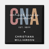 Aangepaste CNA Retro Certified Nursing Assistant-c Magneet (Voorkant)