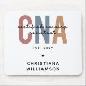 Aangepaste CNA Retro Certified Nursing Assistant-c Muismat (Voorkant)