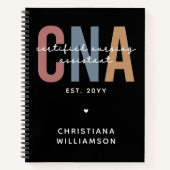 Aangepaste CNA Retro Certified Nursing Assistant-c Notitieboek (Voorkant)