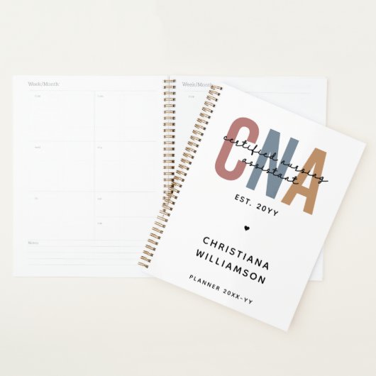 Aangepaste CNA Retro Certified Nursing Assistant-c Planner (Display)