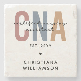 Aangepaste CNA Retro Certified Nursing Assistant-c Stenen Onderzetter