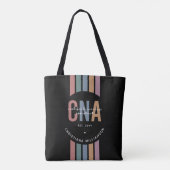 Aangepaste CNA Retro Certified Nursing Assistant-c Tote Bag (Achterkant)
