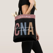 Aangepaste CNA Retro Certified Nursing Assistant-c Tote Bag (Dichtbij)