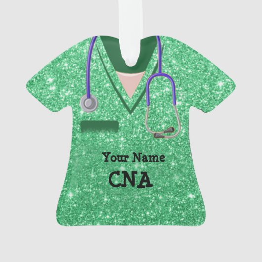Aangepaste CNA-verpleegkundige arts arts Ornament (achterkant)