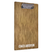 Aangepaste coach klembord op Faux-houten achtergro (Rechts)