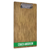 Aangepaste coach klembord op Faux-houten achtergro (Rechts)