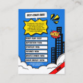 Aangepaste Coach Trading Kaart Comic, Beste coach  Contactkaartje (Achterkant)