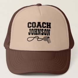 Aangepaste Coach Whistle Trucker Hat Trucker Pet