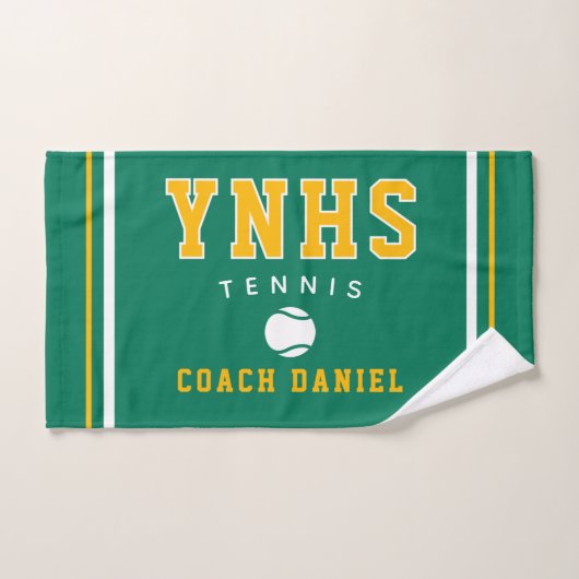 Aangepaste Coachdroger – Persoonlijk Tennis Team C Handdoek (Handdoek)