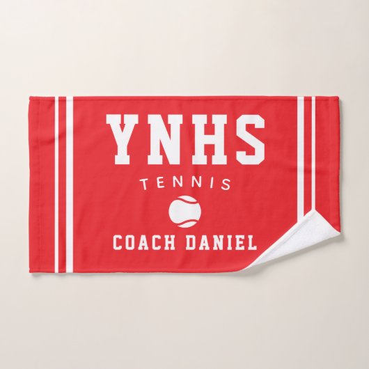 Aangepaste Coachdroger – Persoonlijk Tennis Team C Handdoek (Handdoek)