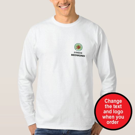Aangepaste Coach's Kleding gepersonaliseerd T-shirt