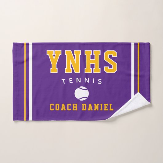 Aangepaste Coacht Handdoek – Persoonlijk Tennis Te (Handdoek)