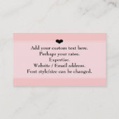 Aangepaste coating.Baking.Bakery.Aangepaste tekst Visitekaartje (Achterkant)