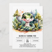 Aangepaste Cobra Verjaardag Kaart (Voorkant / Achterkant)