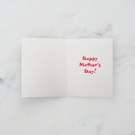 Aangepaste Cockapoo Moeder Hond Beste Gekke Hond D Kaart (Binnen)