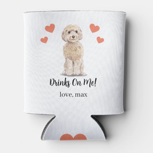 Aangepaste Cockapoo Pet Wedding Koelbox Blikjeskoeler (Voorkant)