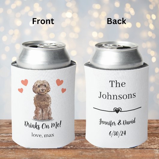 Aangepaste Cockapoo Pet Wedding Koelbox Blikjeskoeler
