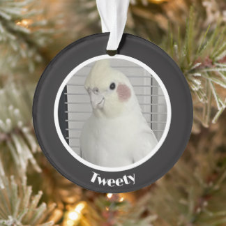 Aangepaste Cockatiel Foto Herdenking Ornament