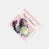 Aangepaste Cocktail Papier servetten Roze Pioenblo (Hoek)