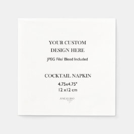 Aangepaste cocktail servet print 4.75 "x4.75"