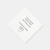 Aangepaste cocktail servet print 4.75 "x4.75" (Hoek)