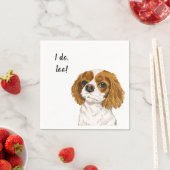 Aangepaste cocktail servet voor Cocker Spaniel hon (Insitu)