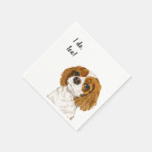 Aangepaste cocktail servet voor Cocker Spaniel hon (Hoek)