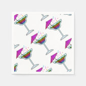 Aangepaste COCKTAIL SERVETTEN - MARGARITA ONTWERP (Voorkant)
